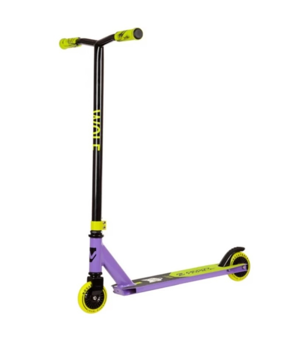 Самокат трюковый NOVATRACK WOLF'60 черно-фиолетовый