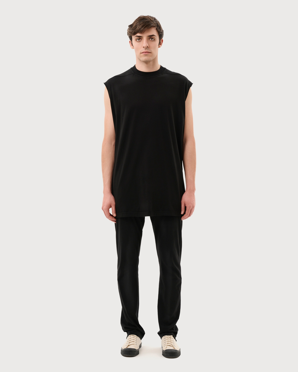 RICK OWENS DRKSHDW БРЮКИ ЧЕРНЫЕ LIDO BERLIN  DRAWSTRING