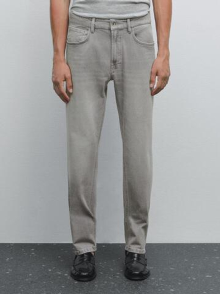 Massimo Dutti Зауженные джинсы, серый