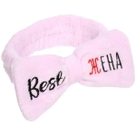 Повязка на голову «New collection Vostok - Best жена», цвет розовый, серый, голубой и сиреневый, 20*6см ( упаковка белый ZIP пакет )