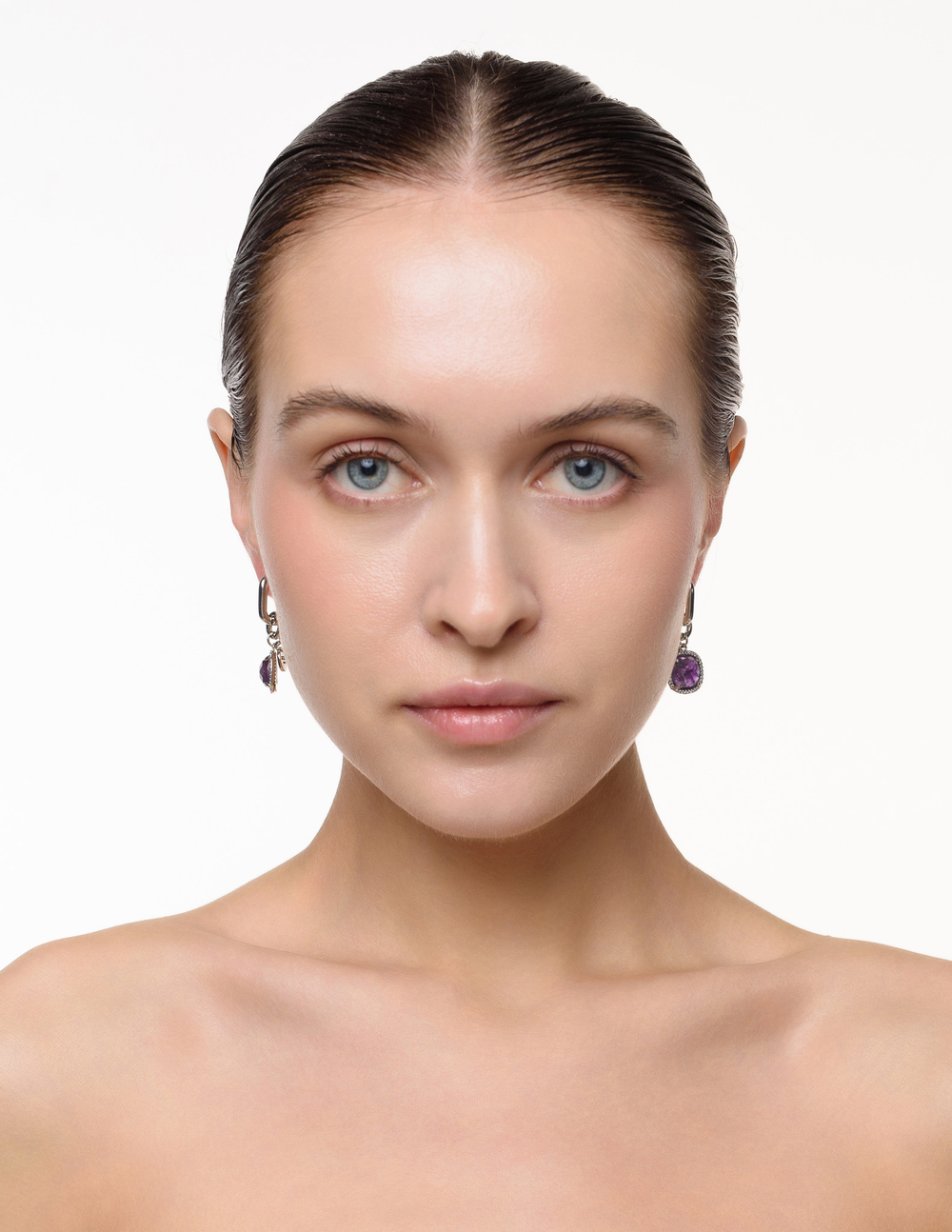 Серьги из аметиста