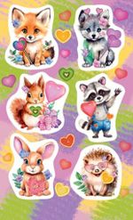 Наклейки Животные(ассорти), Мир открыток