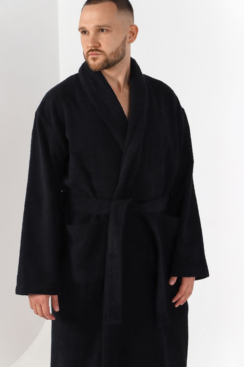 Халат мужской Комфорт-4 Виотекс ЧЁРНЫЙ