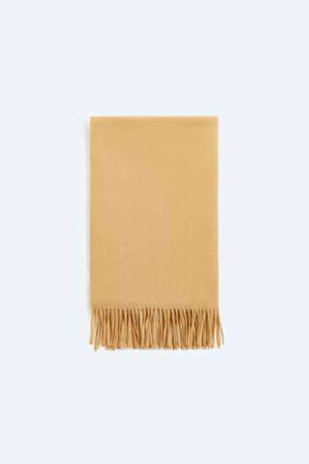ZARA БАЗОВЫЙ МЯГКИЙ ШАРФ, ГОРЧИЧНЫЙ