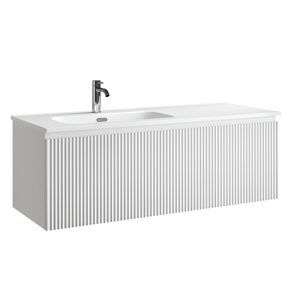 Тумба подвесная Sancos Snob R 1.0 с одним ящиком 1195х445х406, Bianco, SNR1.0120LW