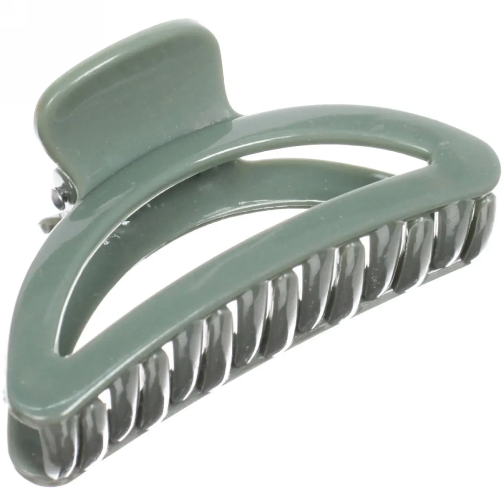 Заколка-краб для волос на блистере «Magic Gloss», трапеция, микс 6 цветов, 6,5см