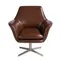 Поворотное кресло Angel Cerda 5093 из коричневой кожи