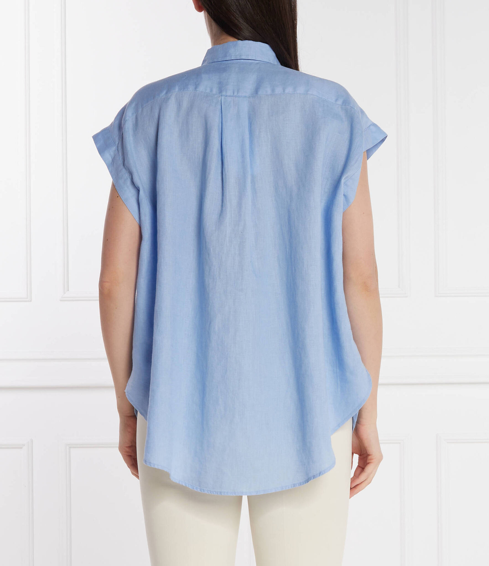 Льняная рубашка POLO RALPH LAUREN - голубой(211935131)