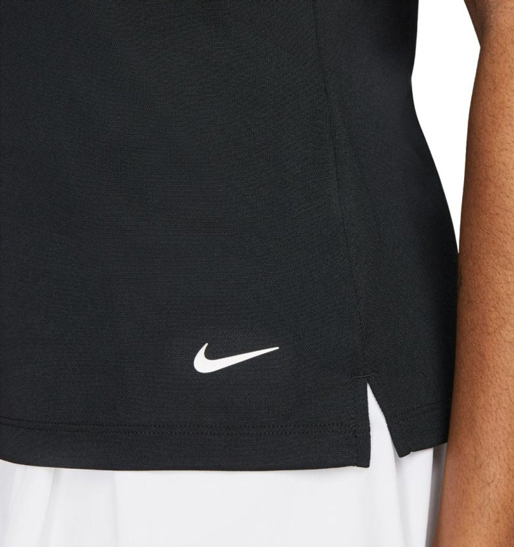 Женское поло Nike Dri-Fit Victory Sleeveless Polo - черный