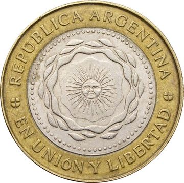 2 песо 2010 Аргентина