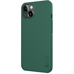 Усиленный чехол зеленого цвета (Deep Green) от Nillkin для iPhone 14 и 13, серия Super Frosted Shield Pro