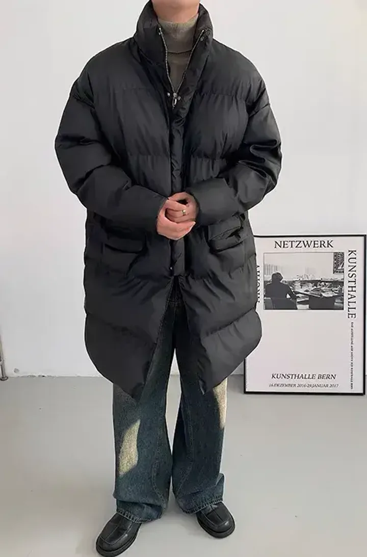 Мужской удлиненный пуховик «MAN»
