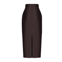 Юбка миди с завышенной талией из шелка