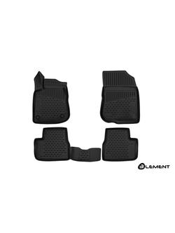 Коврики в салон для PEUGEOT 2008, 2014-, 4 шт. (полиуретан) ELEMENT3D3827210K