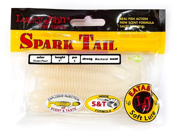 Виброхвосты съедобные LJ Pro Series Spark Tail 4,0in (10,1 см), цв. 033, 5 шт.