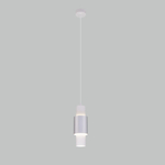 Подвесной светодиодный светильник в стиле лофт 50204/1 LED белый / серебро