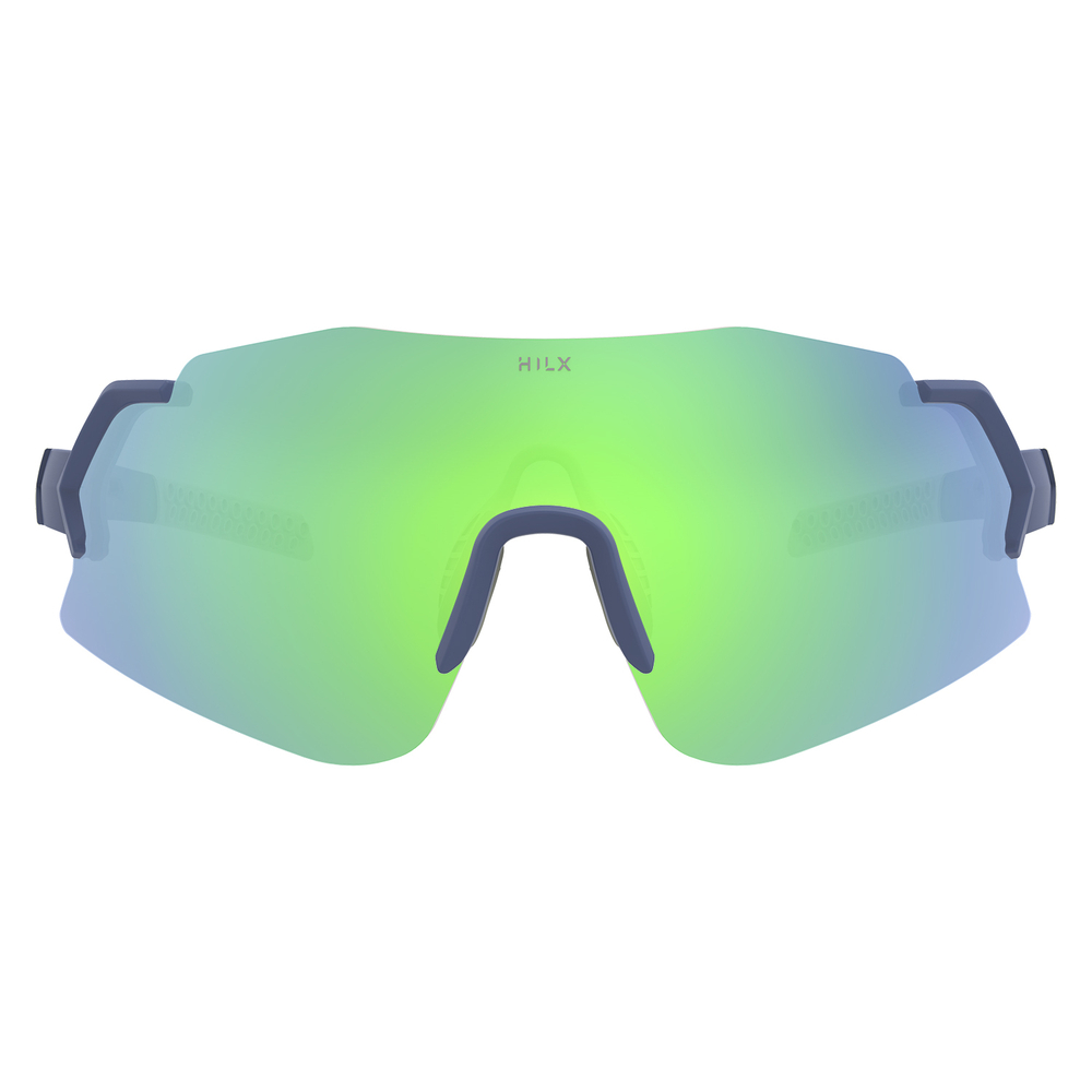 Спортивные очки HILX Savage 2.0 Matt Blue Warm Grey / Green Lens