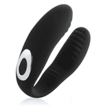 Вибромассажер для пар Nana черного цвета (10 режимов ) (Цвет: черный)