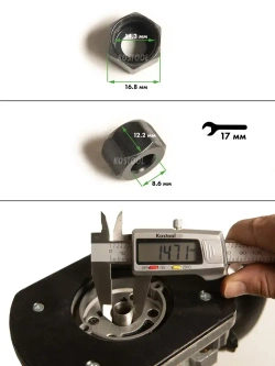 Гайка зажима цанги фрезера М15