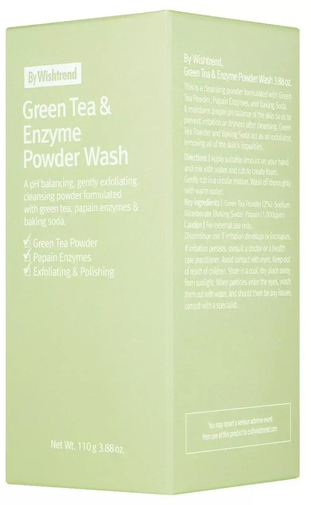 By Wishtrend Enzyme Green Tea Powder Wash Энзимная пудра