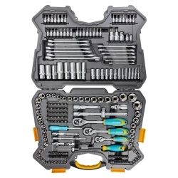 Набор инструментов 216пр. 1/4'', 3/8'', 1/2''(6гр.)(4-32мм) ILOforce IF-38841 EURO