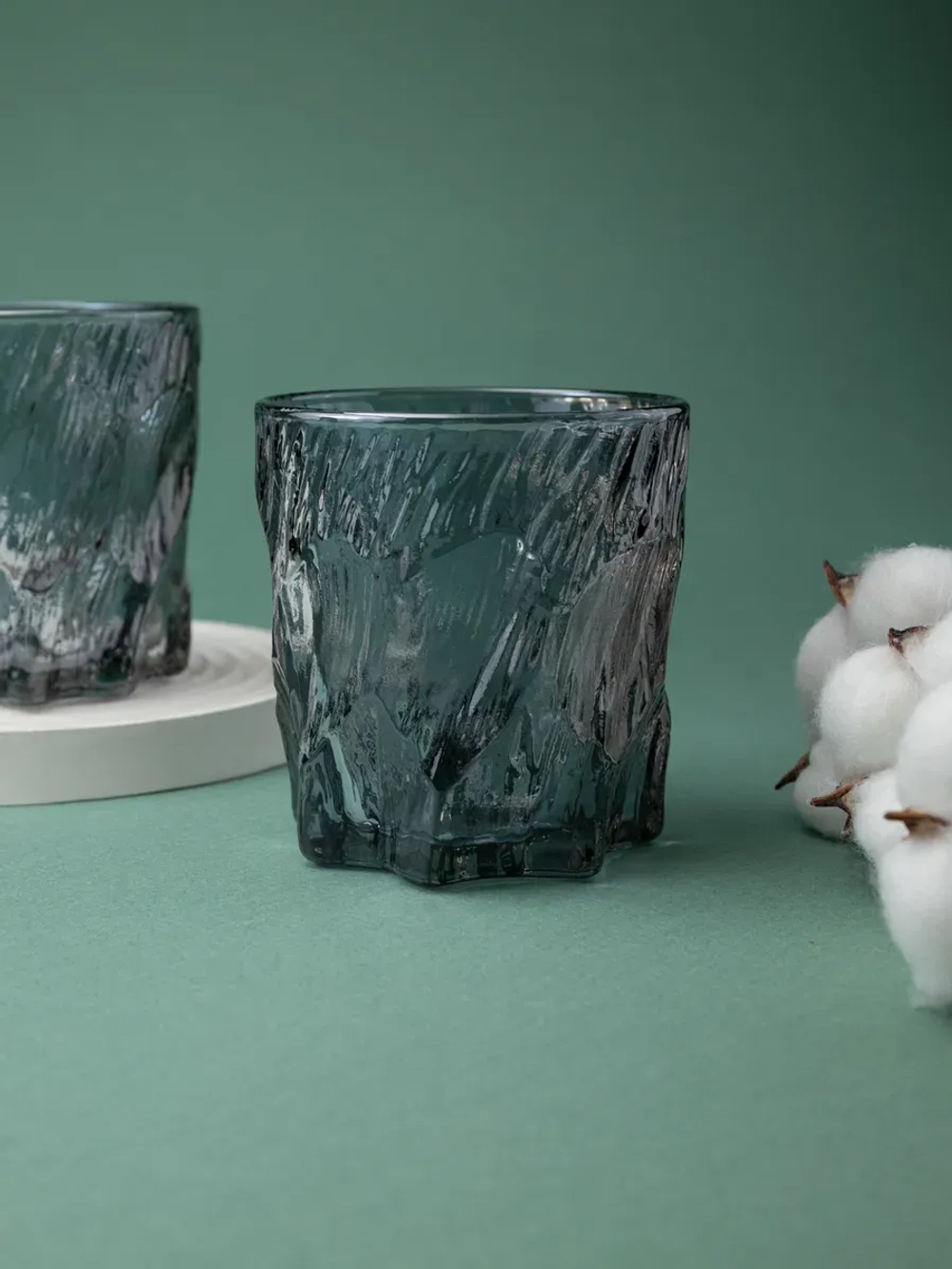 Стаканы для виски, 6 шт. Черный лед, 260 мл.