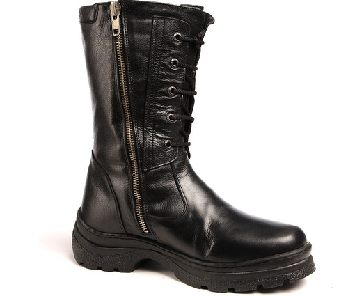 Зимние Кожаные Сапоги Егерь Натуральный Мех