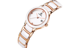 STARKING Bloom Collection Quartz Movement Ceramic Strap Watch Women"s Watch Mother of Pearl Color Watch Dial