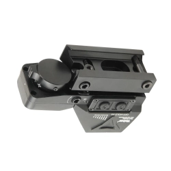 Прицел коллиматорный Veber Black Russian DOT 132 RD Weaver - вид снизу с регулировкой