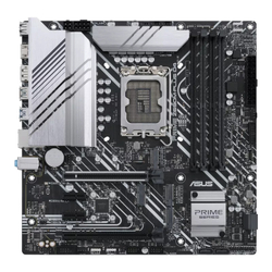 Материнская плата ASUS PRIME Z690M-PLUS D4, LGA1700, Z690, 4*DDR4, HDMI+DVI+DP, CrossFireX, SATA3 + RAID, Audio, Gb LAN, USB 3.2*8, USB 2.0*6, COM*1 header (w/o cable), mATX ; 90MB18Q0-M0EAY0