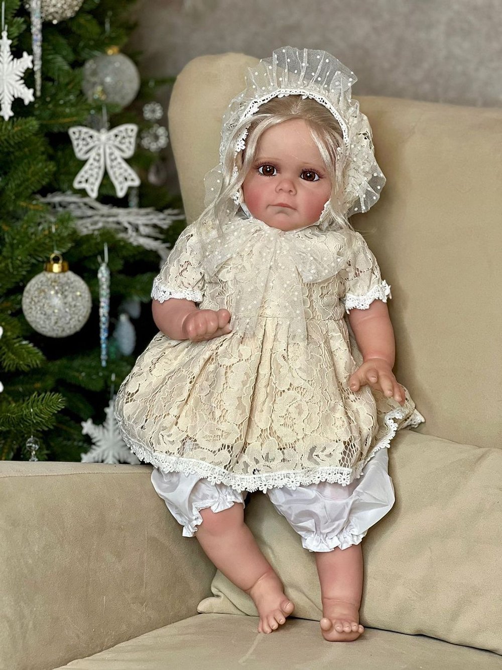 Кукла Реборн мягконабивная 60см в пакете (FA-597)