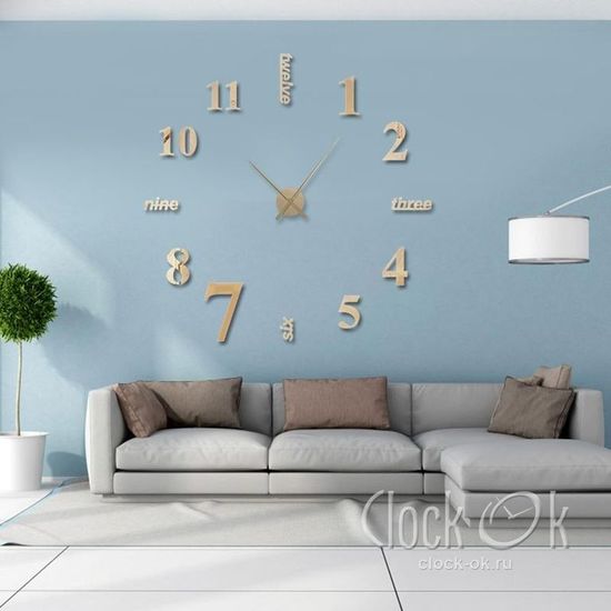 Настенные 3D часы Hi Style