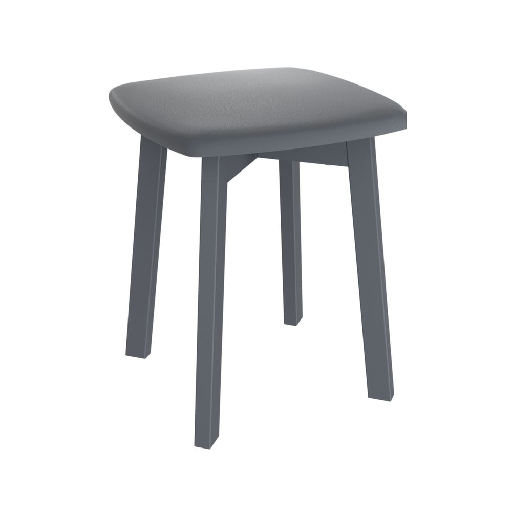 Табурет мягкий FORMA 1, цвет графит + ткань 181 (темно-серая)