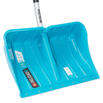 Лопата для уборки снега, полипропилен, 540х375х1420мм, алюминиевый черенок, ПВХ накладка, LUXE Palisad