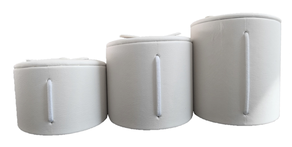 Набор подставок для 3 гарнитуров/цилиндр/3 язычка/ф.№6 (резинка)/Н-40,50,60 мм.