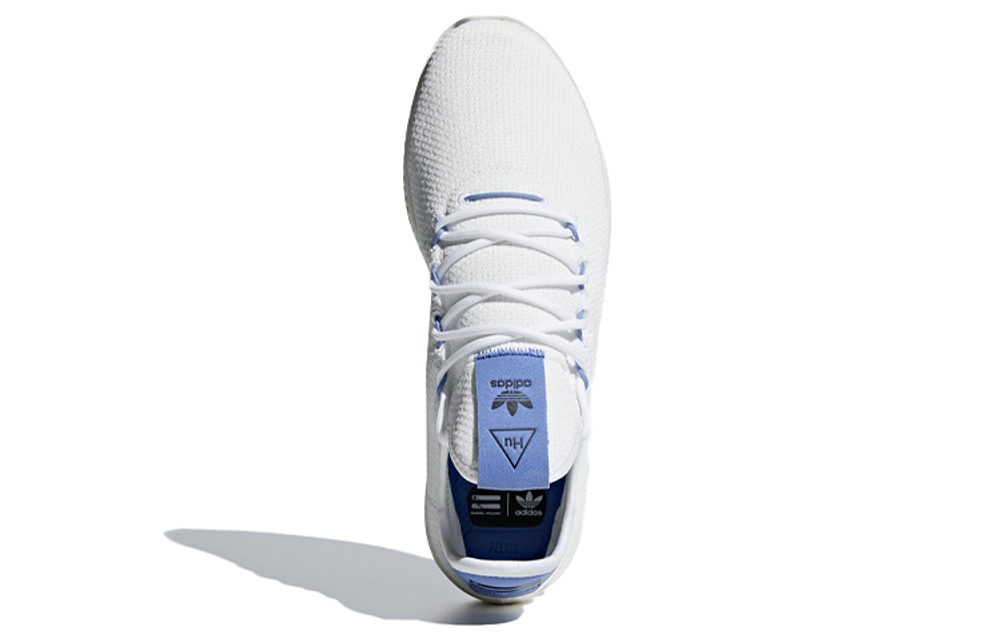 Pharrell Williams x adidas originals Tennis Hu shock absorption and wear-resistant low-top tennis shoes for men and women the same style white and blue