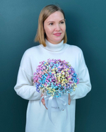 Радужная гипсофила в коробке(00390)