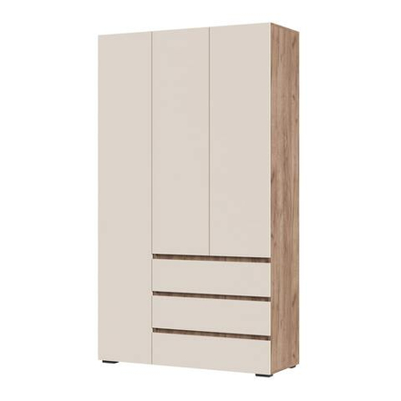 Хелен ШК 06 Шкаф 3-х дверный Дуб крафт табачный / Кашемир