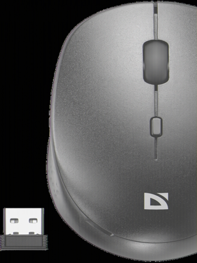 Мышь беспроводная Defender Auris MB-027 черный,4D,800-1600dpi,бесшумн