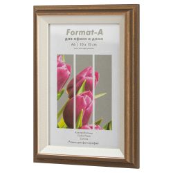 Фоторамка FA Фиеста 10х15 пластиковая со стеклом тёмная бронза | FA фототовары