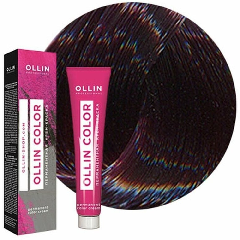 OLLIN COLOR 6/22 темно-русый фиолетовый 100 мл Перманентная крем-краска для волос