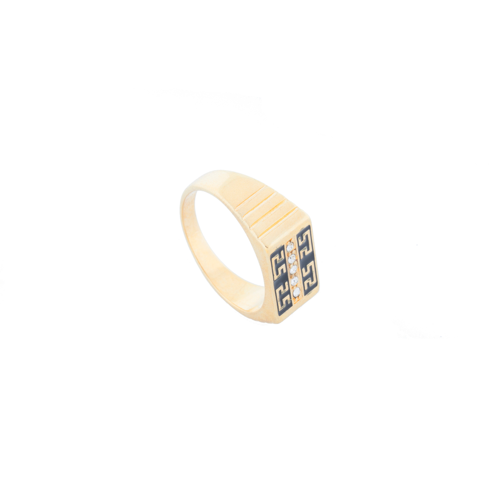 "Арго" кольцо в золотом покрытии из коллекции "Классика" от Jenavi