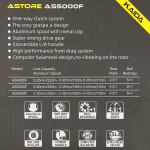 Безынерционная катушка Kaida ASTORE 4000F (5+1BB, мет. шпуля)