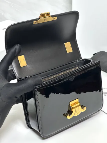 СУМКА CELINE GARANCE ДЛЯ ПОДРОСТКОВ ИЗ ЛАКИРОВАННОЙ ТЕЛЯЧЬЕЙ КОЖИ