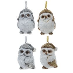 GAEM Изделие декоративное подвесное "Сова", L5 W4,5 H7 см, 4в.