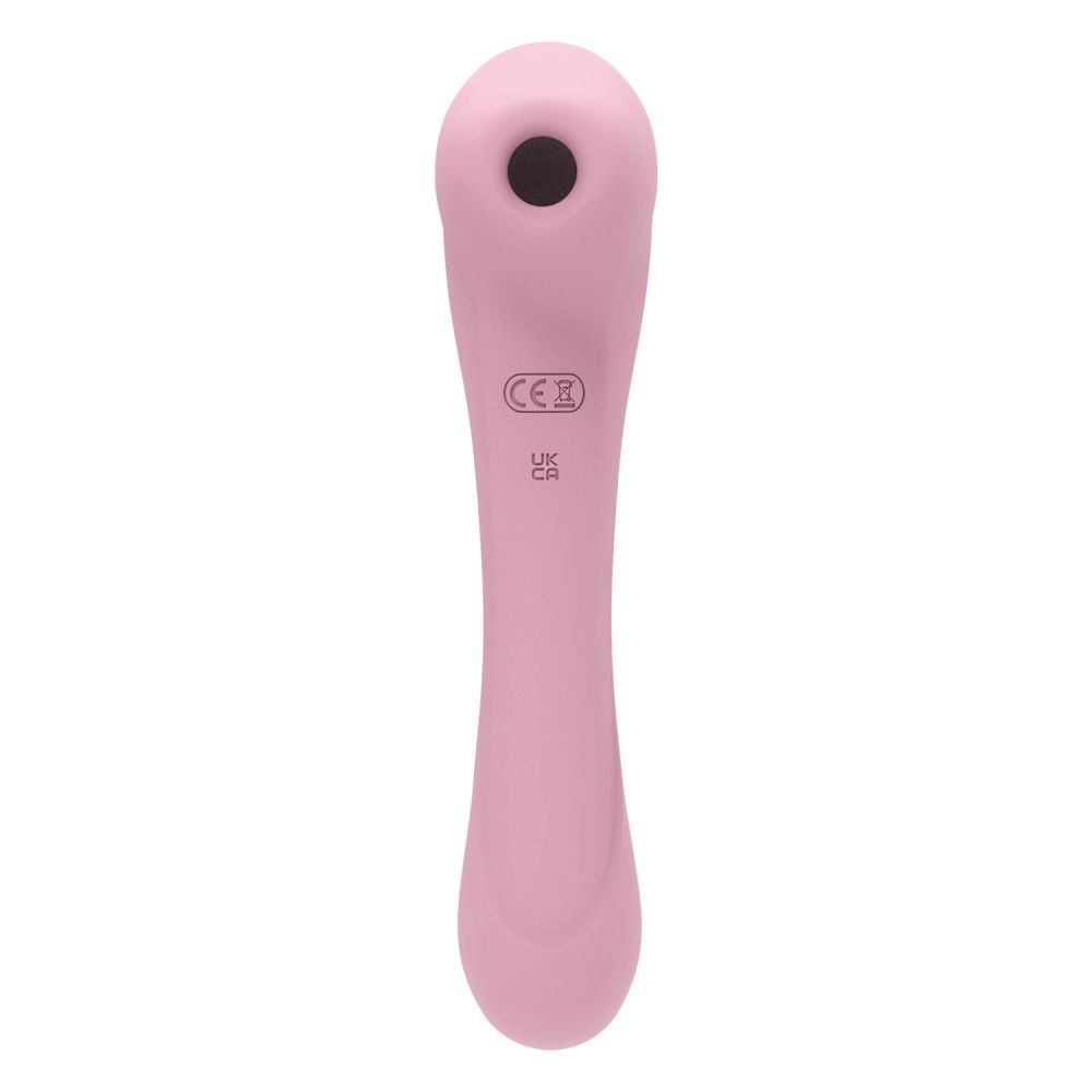 Нежно-розовый двусторонний стимулятор Daisy Massager - 20,2 см. (Цвет: нежно-розовый)