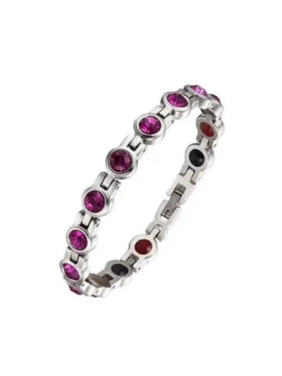 Магнитный браслет с цирконом