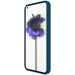 Тонкий жесткий чехол синего цвета от Nillkin для смартфон Nothing Phone (1), серия Super Frosted Shield