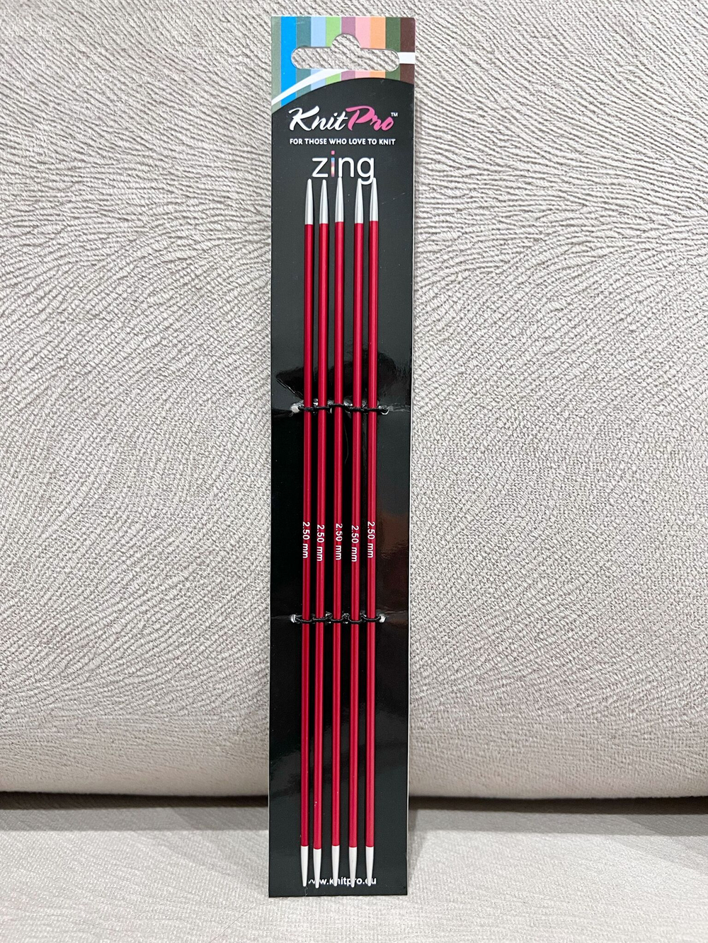 Спицы чулочные Zing 2,75мм/20см, KnitPro