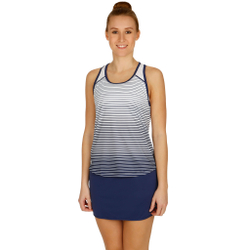 Женская теннисная майка Wilson Team Striped Tank Top Women - Dark Blue, White